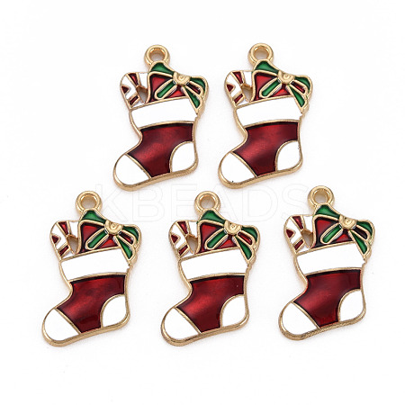 Alloy Enamel Pendants ENAM-N055-006-NR-1