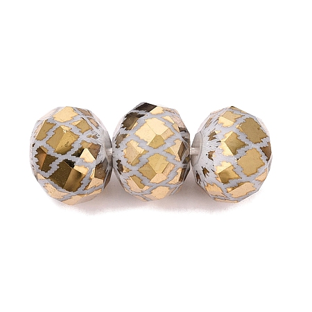 Electroplate Glass Beads EGLA-N026-01A-D02-1