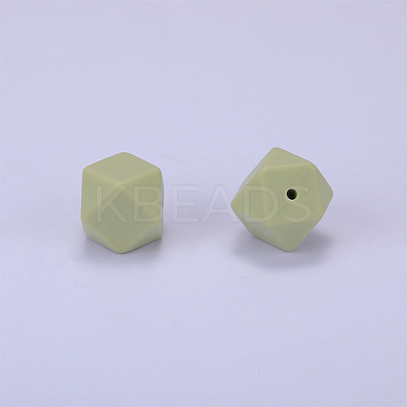 Hexagonal Silicone Focal Beads SI-JX0020A-70-1