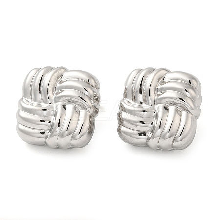Non-Tarnish 304 Stainless Steel Stud Earrings EJEW-G364-22P-1