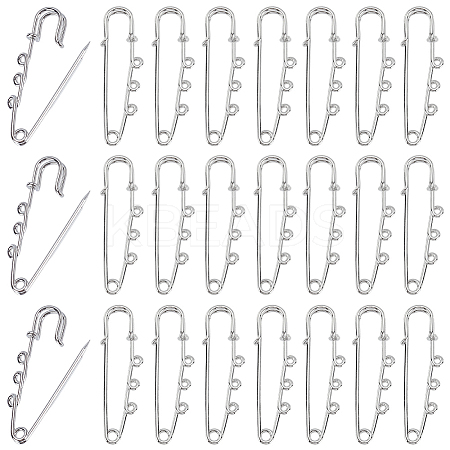 50Pcs Steel Heavy Duty Safety Brooch Pins DIY-SC0033-19-1