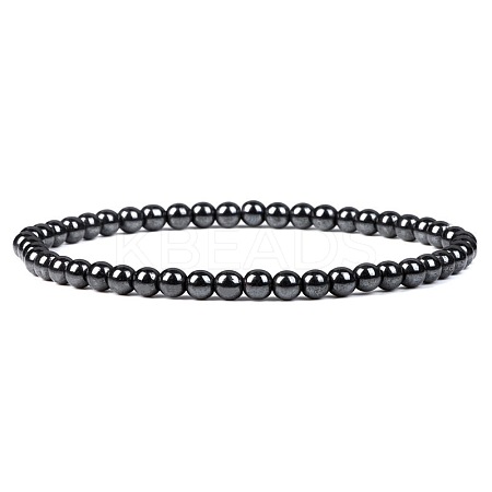4MM Non-magnetic Hematite Stretch Bracelets RP2095-6-1