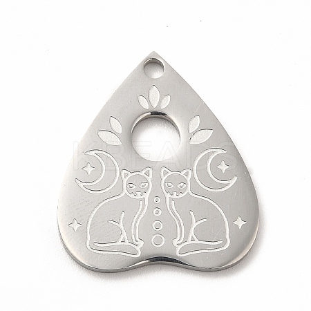 Non-Tarnish 304 Stainless Steel Pendants STAS-F290-16P-1