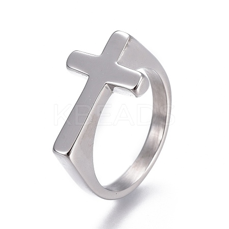 Tarnish Resistant 304 Stainless Steel Finger Rings RJEW-O032-12P-18mm-1