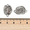 Natural Quartz Connector Charms G-C172-05P-3