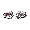 Rack Plating Halloween Alloy Enamel Pendants FIND-G054-16EB-02-2