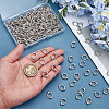 200Pcs Oval Tibetan Style Alloy Bead Frame TIBE-ME0001-12-3