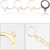 40Pcs 4 Colors 304 Stainless Steel Leverback Earring Findings STAS-UN0029-67-4