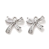 Brass Micro Pave Clear Cubic Zirconia Charms KK-C054-04P-1