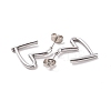 Non-Tarnish 304 Stainless Steel Stud Earring for Women EJEW-F287-01P-2