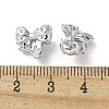 Brass Micro Pave Clear Cubic Zirconia Pendants KK-A236-17P-3