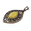 Natural Gemstone Pendants G-H065-3R-3