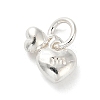 925 Sterling Silver Double Heart Charms LS-FIND-Z069-03S-1