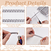 Metallic Polyester Braided Lace Trim OCOR-WH0678-20A-3