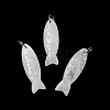 Natural Quartz Crystal Carved Pendants G-G314-01P-09-1