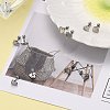 Tarnish Resistant 201 Stainless Steel Barbell Cartilage Earrings LS-EJEW-R147-38-6