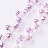 Transparent Glass Beads Strands LS-GLAA-T006-14G-1
