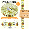 Polyester Bees Printed Grosgrain Ribbons SRIB-WH20020-018A-2