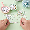 Craftdady Opaque White Acrylic Beads MACR-CD0001-02-5