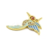 Brass Micro Pave Clear Cubic Zirconia Pendants KK-R159-14D-G-2