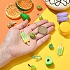 30Pcs 6 Styles Opaque Resin Pendants RESI-YW0001-67A-5