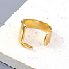 PVD Vacuum Plating 201 Stainless Steel Cuff Rings RJEW-Z032-01G-L-2