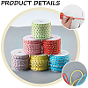 CALFOVERA 6 Rolls 6 Colors Faux Suede Cord LW-CL0001-02A-5