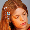 6Pcs 6 Styles Star Iron & Plastic Snap Hair Clips PHAR-CP0001-28-5
