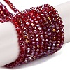 Baking Electroplate Glass Beads Strands DGLA-A039-J2MM-B19-1