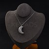 304 Stainless Steel Openable Moon Pendant Cable Chain Necklaces for Women STAS-Z114-18P-3