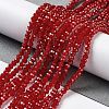Baking Paint Imitation Jade Glass Bead Strands LS-DGLA-A034-J2MM-A29-4