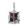 Brass Enamel Pendants KK-U043-12P-01-1