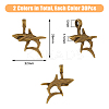 60Pcs 2 Colors Tibetan Style Alloy Pendants TIBEP-DC0001-26-2