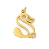 304 Stainless Steel Pendants LS-STAS-R137-01G-S-1