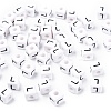 Letter Acrylic European Large Hole Beads OPDL-R050-10mm-L-1