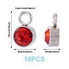 10Pcs Glass Rhinestone Charms STAS-TA0003-26B-3