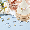 12Pcs 2 Colors Brass Pendants KK-HS0001-45-5