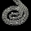 Faceted Cube Shaped Crystal Glass Beads Strands GLAA-F008-F01-3