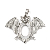 Brass Pendant Cabochon Settings KK-S521-17C-P-1