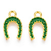 Alloy Enamel Charms ENAM-J445-02G-3