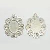 Alloy Pendant Cabochon Settings X-PALLOY-CJX88-P-LF-4