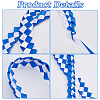 Two Tone Graduation Ribbon Leis FIND-WH0423-78A-6