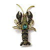 Alloy Rhinestone Brooch JEWB-K027-04B-AG-2