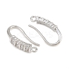 Brass Rhinestone Earring Hooks KK-C261-01D-P-2