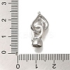 Brass Micro Pave Clear Cubic Zirconia Fold Over Clasps KK-H480-39P-3