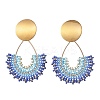 304 Stainless Steel Stud Earrings EJEW-MZ00755-02-3