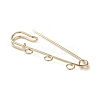 Rack Plating Iron Brooch Findings FIND-D036-03KCG-01-2