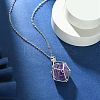 304 Stainless Steel Macrame Pouch Braided Gemstone Holder NJEW-JN04468-06-6