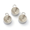 Tarnish Resistant 202 Stainless Steel Pendant Rhinestone Settings STAS-F266-21D-P-1