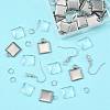 DIY Square Dangle Earring Making Kits DIY-FS0009-17-3